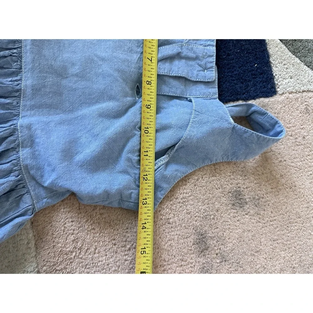 Vintage Prairie Cottagecore Western Denim Circle Skirt Dress SMALL/MEDIUM - Picture 13 of 16